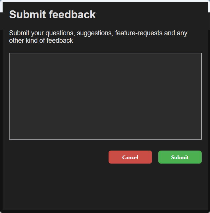 HRWS submit feedback